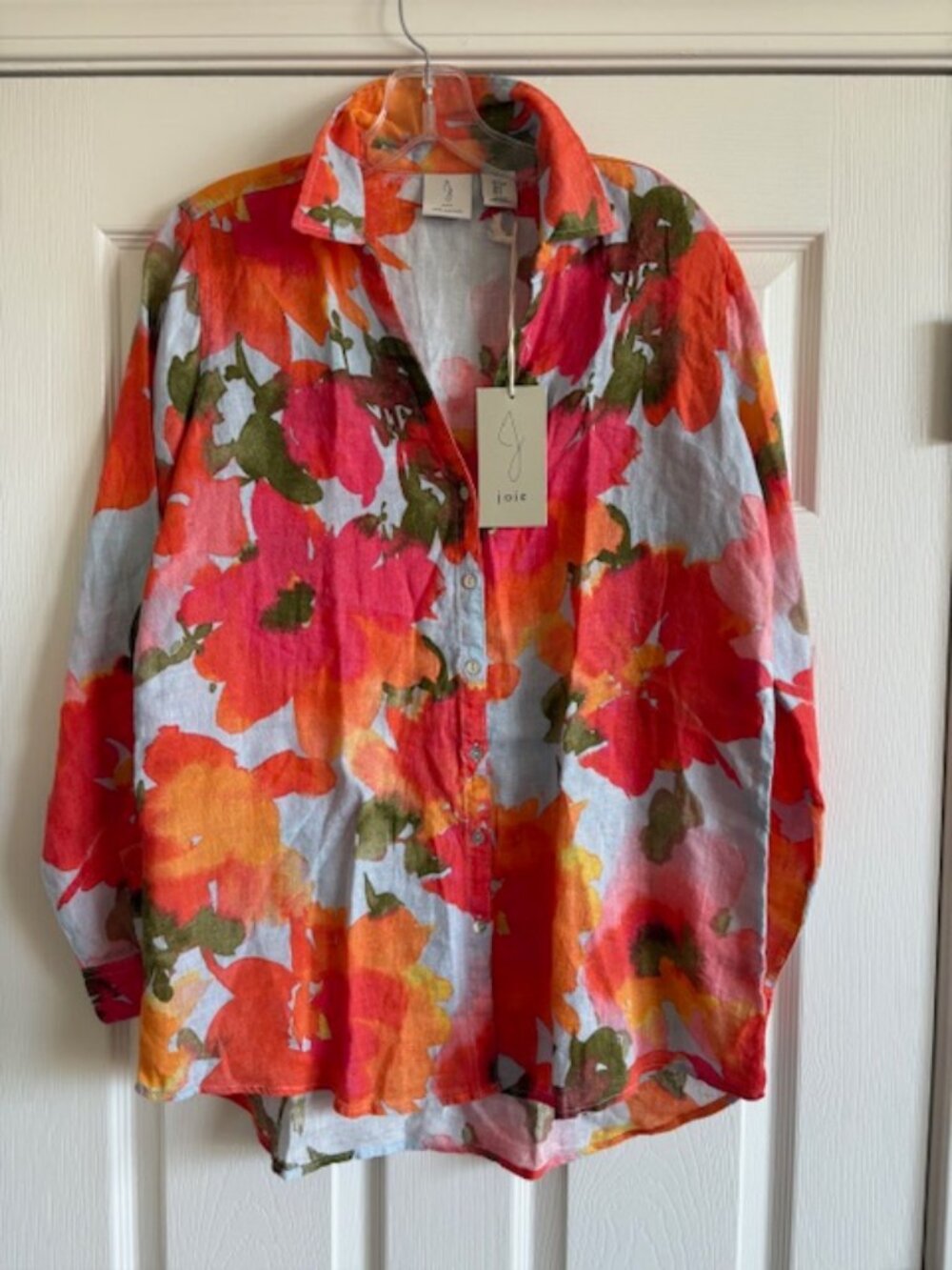 JOIE 100% Linen floral shirt